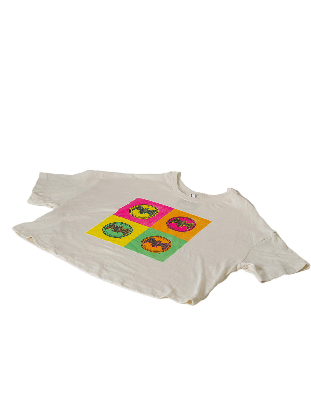 Oversized Crop Color Block T-Shirt