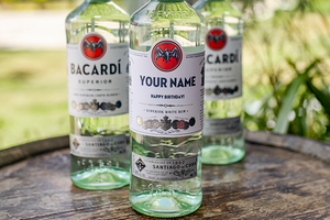 Personalized BACARDÍ Superior Label