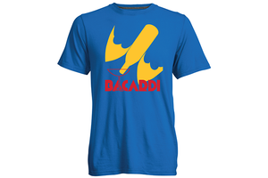 BACARDÍ T-Shirt Bat Bottle Electric Blue - Limited Sizes Only